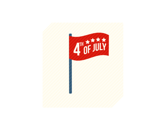 4th of July Flag Graphic: Graphics and Crafts for Independence Day