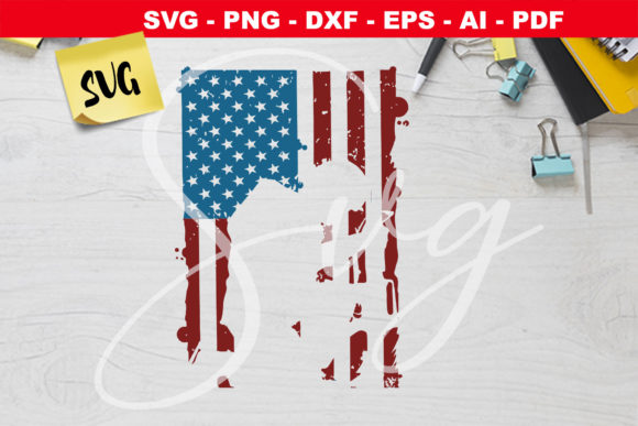 American Flag Soldier Silhouette Graphics