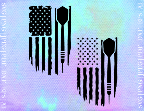 Dart Flag SVG: Graphics for Crafts Projects