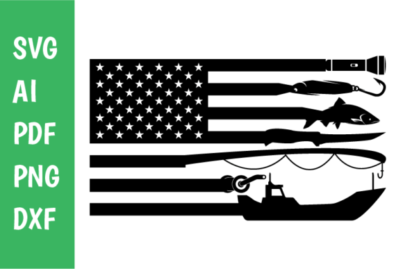 Fishing Flag Svg: Graphics for Crafts Projects