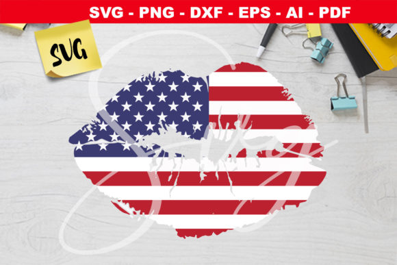 Flag Lips: Graphics and Crafts in One