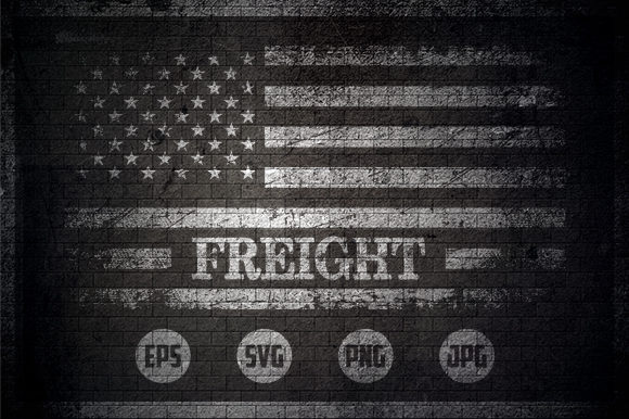 Freight - USA Flag: Graphics for Crafts and Content
