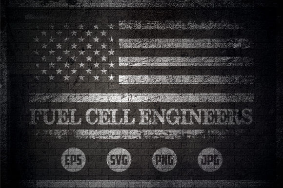 Fuel Cell Engineers - USA Flag Graphics and Crafts