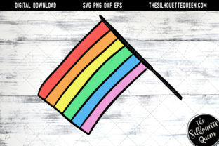 Hand Sketched Rainbow Flag: Graphics for Crafts