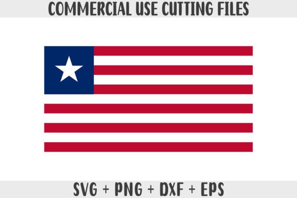 Liberia Flag SVG Original Colors Graphics