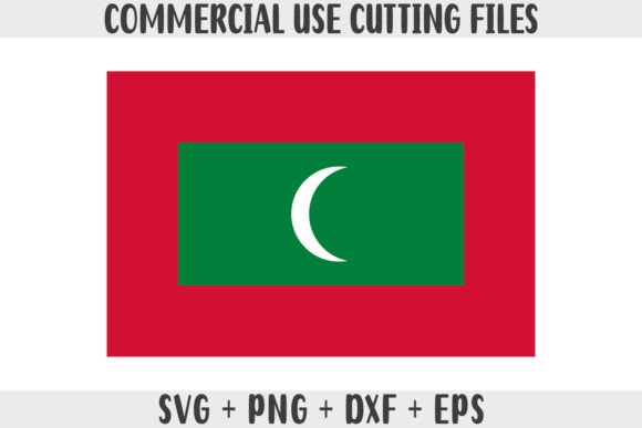 Maldives Flag SVG Original Colors Graphics