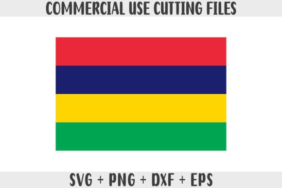 Mauritius Flag SVG Original Colors Graphics & Crafts