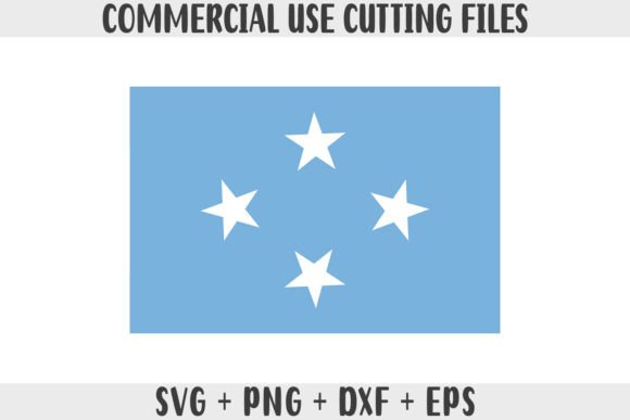 Micronesia Flag SVG Original Colors Graphics