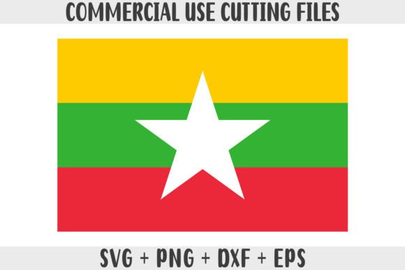 Myanmar Flag SVG Original Colors Graphics