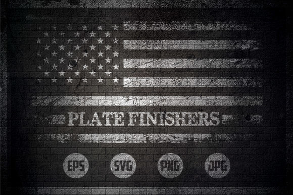 Plate Finishers - USA Flag Graphics and Crafts