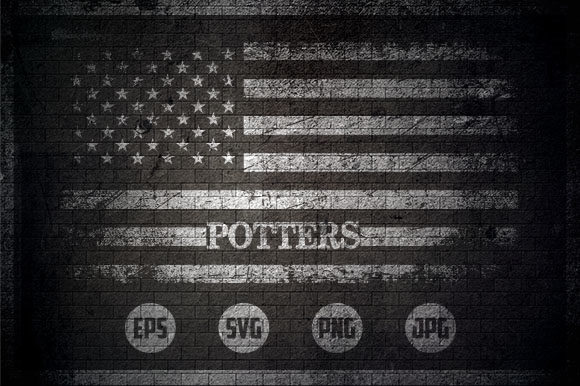 Potters - USA Flag Graphics and Crafts