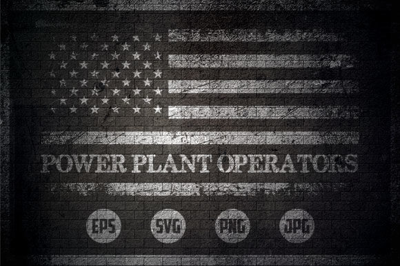 Power Plant Operators - USA Flag Graphics and Crafts