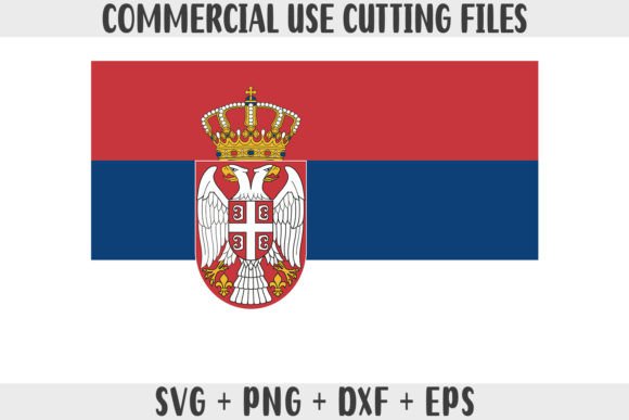 Serbia Flag SVG Original Colors