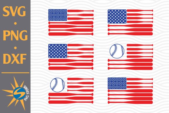 Softball American Flag