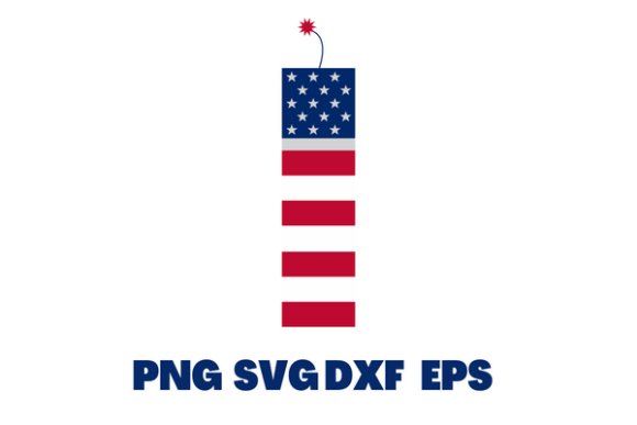 Stars and Stripes American Flag Candle: Graphics and Crafts for Content Creators