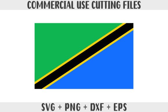 Tanzania Flag SVG Original Colors Graphics
