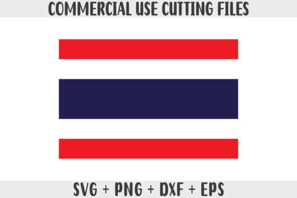 Thailand Flag SVG Original Colors Graphics