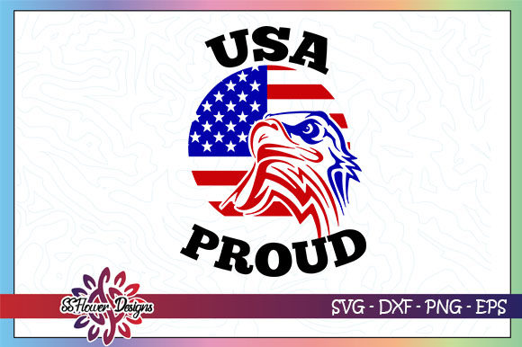 USA Proud Eagle American Flag Graphics