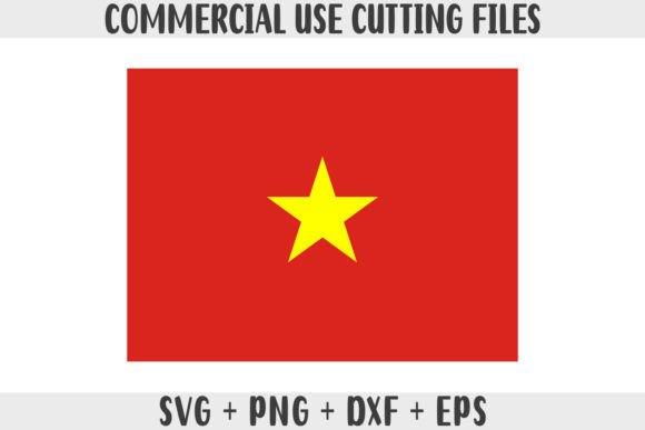 Vietnam Flag SVG Original Colors